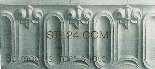Бордюры (MOULDING_0726 -  | 3D model 3DSMAX / OBJ / STL) 3D модель для ЧПУ станка